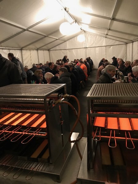 2 Turbo-Raclettegeräte mit Bauarbeitern